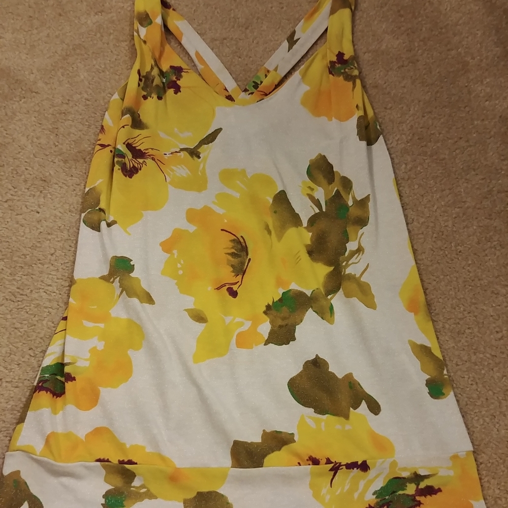 Anthropologie Postmark Cross back sparkle tank - Picture 2 of 5